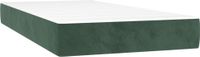 Matelas à ressorts ensachés 80 x 220 x 20 cm Vert foncé