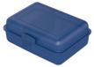 Boîte de conservation "Lunchbox" – boîte à pain pour enfants avec compartiments et fermeture à clip – sans BPA et fabriqué en Allemagne – boîte à lunch pour l'école et le travail – bleu tendance, en PP