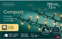 Lumineo Led compact 7.5 meter 350 LED groen/soft gold