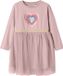 NAME IT NMFNASTAR LS DRESS Jurk Meisjes Lange Mouw Katoen Polyester Elastaan Violet 98