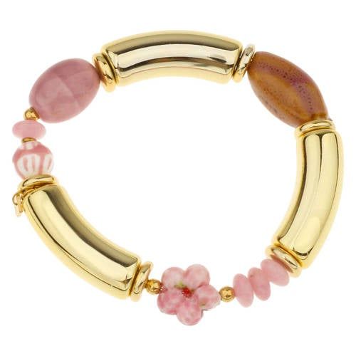 By Jam Gioielli Jam Gioielli armband goudkleurig/roze