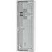 Kleankin Armoire de pharmacie murale, 2 étagères 3 niveaux, 20l X 12l X 58h cm, porte en verre trempé, symbole croix, acier inoxydable, rangement salle de bain, meuble suspendu