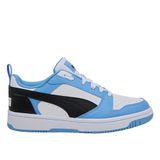PUMA Puma Rebound V6 Lo Jr Unisex Sneakers - Team Light Blue-Puma Black-Puma White