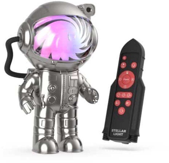 MOB Nachtlamp Astronaut Stellar Light Sterrenhemel Projector Silver