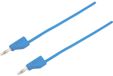 VOLTCRAFT MSB-300 Meetsnoer Banaanstekker 4 mm Silicone 5.00 m Blauw 1 stuk(s)