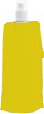 Merkloos / Sans marque Makito Western Europe Drinkfles/bidon - geel - navulbaar - opvouwbaar met haak - 400 ml - festival/outdoor