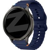 Bracelet en silicone ondulé Garmin Vivoactive 6 (bleu foncé)