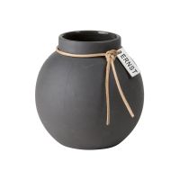 ERNST Vase en grès gris foncé 10 cm
