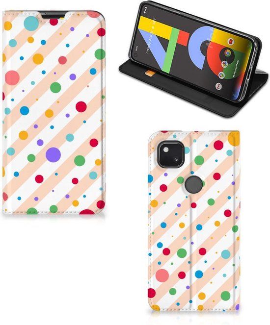 B2Ctelecom Leuk Hoesje Google Pixel 4a - Multi Dots