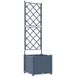 Maison Exclusive - Pot de jardin gris, 40 x 40 x 143 cm, en polypropylène