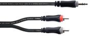 Cordial 14854 audio kabel 1 m 3.5mm 2 x RCA Zwart, Grijs, Rood