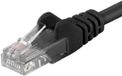PremiumCord Patch 6 UTP 1.5m BL netwerkkabel Zwart 1,5 m Cat6 U/UTP (UTP)