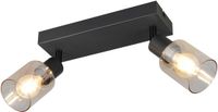 RL LIVE YOUR LIGHT REALITY CADIZ - Spot - Zwart mat - excl. 2x E14 4 W - Plafondbevestiging