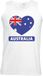 Bellatio Decorations Australie singlet shirt/ tanktop met Australische vlag in hart wit heren M