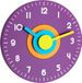 TFA Dostmann Polo purple 23 cm klok