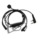 SATKIT PTT Keelmicrofoon met Klittenband en K-type 2-polige Stekker