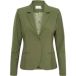 KAFFE Blazer À Simple Boutonnage pour Femme - Revers Cranté - Coupe Ajustée - Longueur des Hanches Blazer Femme