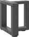 Pieds de table basse 2 pièces forme T 30x25x(30-31) cm acier anthracite