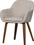 vtwonen Base Eetkamerstoel - Hout - Zand - 80x58x58