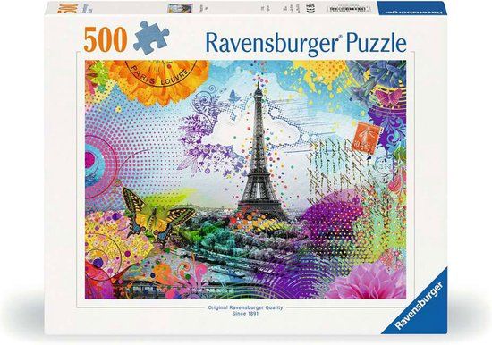 Erwachsenenpuzzle Ravensburger Puzzel Brief uit Parijs 500 stukjes