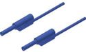 SKS Hirschmann MVL S 200/1 Au Veiligheidsmeetsnoer Banaanstekker 2 mm Banaanstekker 2 mm 2.00 m Blauw 1 stuk(s)