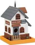 Relaxdays decoratief vogelhuisje - hout - hangend - 23x18x18cm