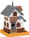 Relaxdays decoratief vogelhuisje - hout - hangend - 23x18x18cm