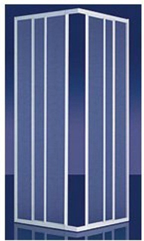 Plieger Economy Douchecabine Hoekinstap 90x90x185cm - Wit Profiel