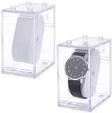 Boîte à montres en acrylique transparent 2 pièces
