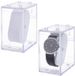 Boîte à montres en acrylique transparent 2 pièces