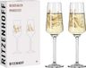 Unyqoos Verre à Prosecco 200 ml – Série Roséhauch Set Nr. 1, Set de 2 avec motifs animaliers, Or Rose, Germany