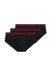 HUGO Homme HIPBR Triplet Planet Lot de trois Slips avec Ceinture Logo en Coton Stretch, Noir002, XS