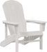 vidaXL Adirondack-stoel Wit HDPE