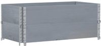vidaXL Jardinière 100x50 cm bois de pin massif gris