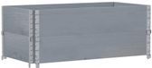 vidaXL Jardinière 100x50 cm bois de pin massif gris
