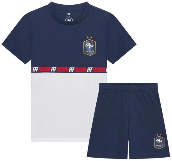 Fff State of Football B.V. Frankrijk Voetbaltenue Kinderen - Maat 128 - Blauw/Wit