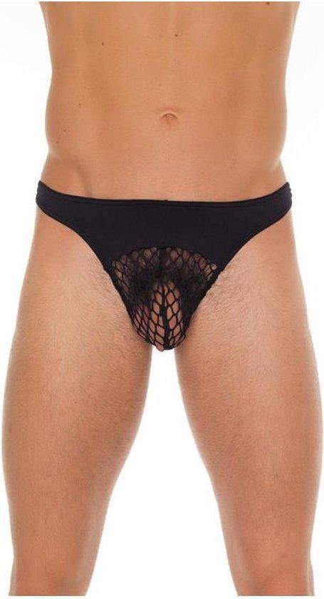 Rimba Amorable - Zwarte Visnet Herenstring - One Size