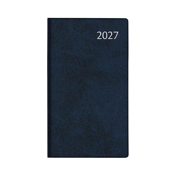 Aurora Visuplan Perl Luna weekagenda met uurindeling 2027 blauw (1 week per 2 pagina's) 6-talig