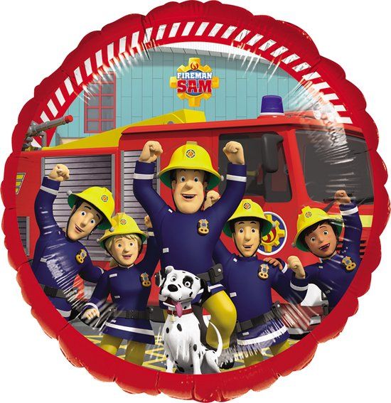 AMSCAN Brandweerman Sam Aluminium Bord - 43 cm