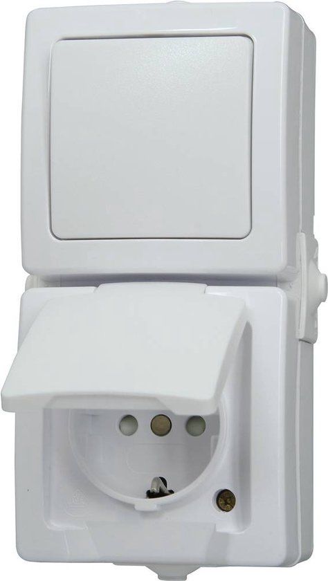 Kopp 138502009 Schakel-/stopcontact combinatie spatwaterdicht