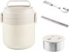 OEM Thermos Food Jar - 1.2L - Stainless Steel - White