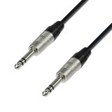 Adam Hall Cables 4 Star BVV 0300 - REAN patchkabel 6,35 mm TRS Stereo naar 6,35 mm jack TRS Stereo 3 m