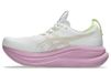 Asics Gel-Nimbus 28 Baskets pour femme, Blanc et lilas, 43.5 EU