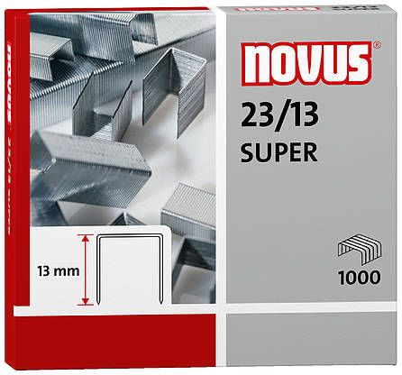 Novus 23/13 SUPER - Nietjes - Roestvrijstaal