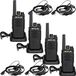 Retevis RT668 talkie-walkie avec casque, PMR446 (sans licence), squelch VOX, talkie-walkie rechargeable, 16 canaux avec CTCSS/DCS-TOT, talkie-walkie pour écoles