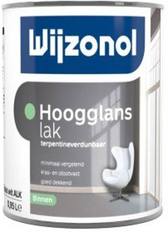 Wijzonol Hoogglanslak Terpentine 0.95 liter - Wit