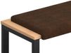vidaXL Coussin de banc velours synthétique marron profondeur 35 cm