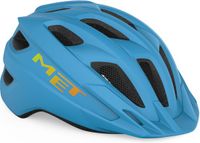 MET Crackerjack Fietshelm Kinderen Unisize (52-57cm) Cyan Matt