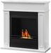 Divina Fire JEFFERSON bio-ethanolhaard, vrijstaande biohaard, wit, L 89,5 x H 90,5 x D 28