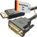 KabelDirekt – 2x DisplayPort-DVI-adapterkabel – 2x2m